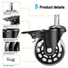 AGPtEK Office Chair Casters with Brake Heavy Duty 2.5" Universal