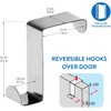LIDOUK Over The Door Hooks Stainless Steel Over Cupboard and