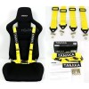 TANAKA 1 TANAKA UNIVERSAL YELLOW 4 POINT BUCKLE RACING SEAT