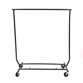 SSWBasics Rolling Collapsible Salesman Rack - (48"W X 24"D X 56-66"H)