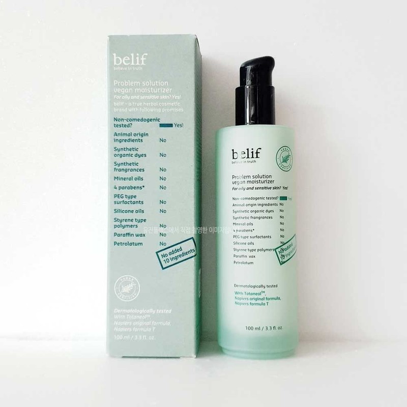 빌리프 프라블럼 솔루션 비건 모이스처라이저 100mL - 산뜻 보습 belif