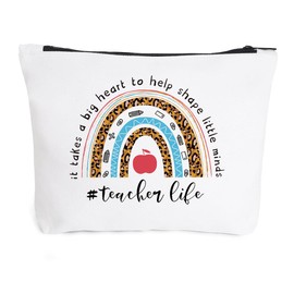 YUANHAO Teacher Cosmetic Bag Gifts for Women, Teacher Appreciation Gifts Gifts Thank You Gift for Teacher from Student, Teachers Day Retirement Birthday Gifts For Women Teacher Mentor