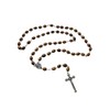 FROM THE HOLY LAND Olive Wood Rosary Necklace, Crafted in