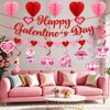 Galentines Day Party Decorations, Happy Galentine's Day Banner with Hanging