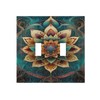 HLCoChT Decorative Art Light Switch Covers Enchanted Mandala Lotus 2