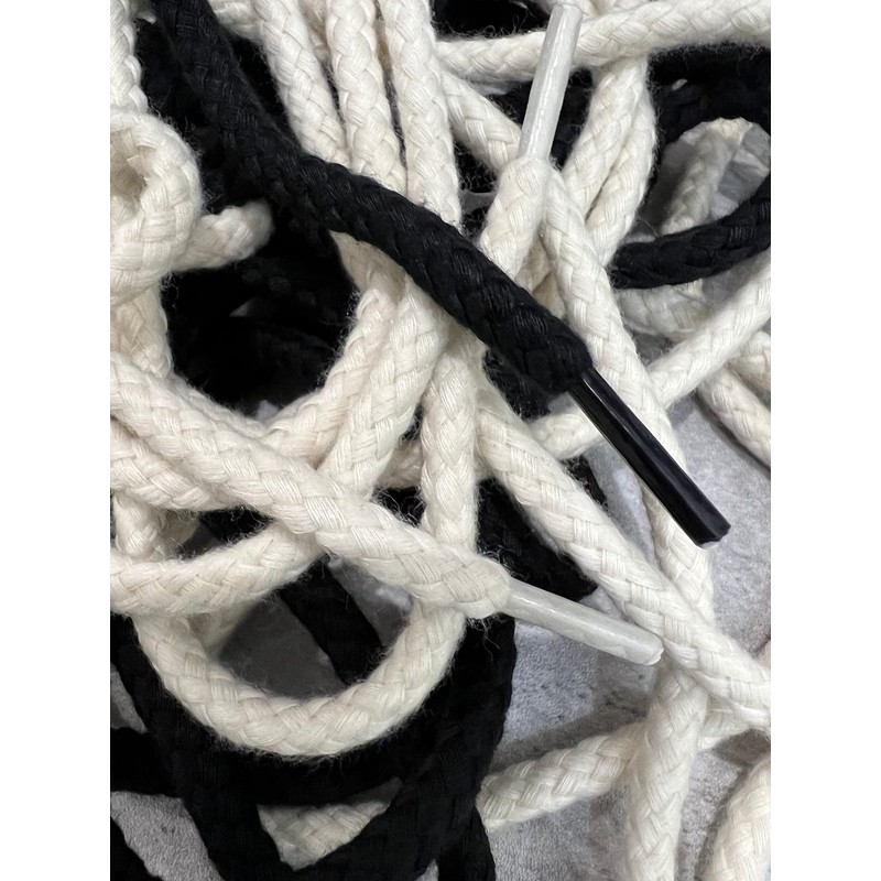 NODC Classic Cotton Rope Shoelaces, Shoelaces, 47.2 inches (120 cm),