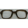 USGI FRONT SPECTACLE FRAME BROWN GLASSES 50 EYE 24 BRIDGE