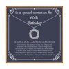IEFLIFE 60th Birthday Gifts for Women, 6 Circle Necklaces Jewelry