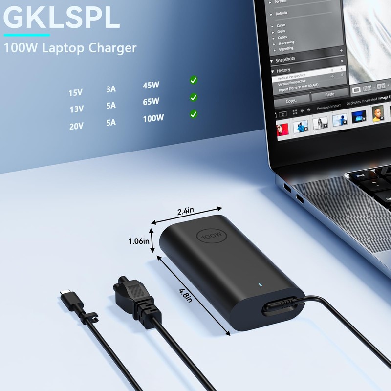 GKLSPL 100W USB Type C AC Adapter Compatible with Dell