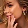 FASHGOOD Gold Hoop Earrings for Women,Convertible Huggie Hoops Earrings,14K Gold