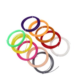 GLEAVI 3D Printing Wire Pla Wire Abs Wire Color Changing Filament Green Filament Transparent Filament Loom Bands Refill Filament Connector Black Textured Aluminum Wire Black Wire Colorful
