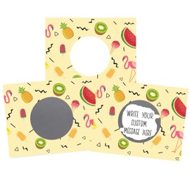 My Scratch Offs - Summer Break Fun Tropical Design DIY Make your Own Scratch Offs Kit of 20 Cards and Stickers for Teachers Parents Party Favors Classroom Fun Activities