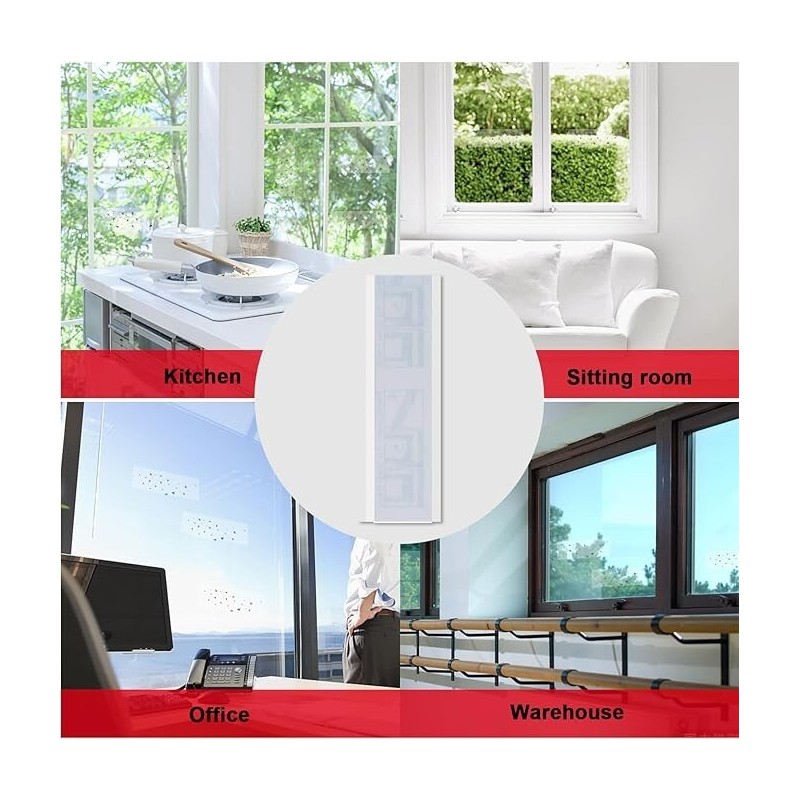 N/A Mosqueda Window Fly Traps, Sticky Fly Traps for Indoors,