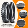HOLATO Rear 80/100-12 3.00-12 Front 60/100-14 2.50-14 Tire and Inner