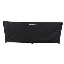 Woodhaven 10 Foot Waterproof Full Cover - Covers 1/2 Cord Plus Outdoor Firewood Rack - Reinforced Vinyl - Keeps Logs Dry