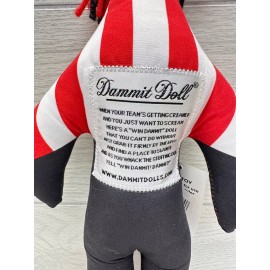 Dammit Doll Stress Relief 12" Win Dammit Plush NEW With Tags Black Red White