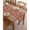 Clothfuna Runner per tavolo da pranzo in stile bohémien, runner