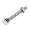 uxcell M6 x 55mm Hex Head Screws Bolts, Nuts, Flat
