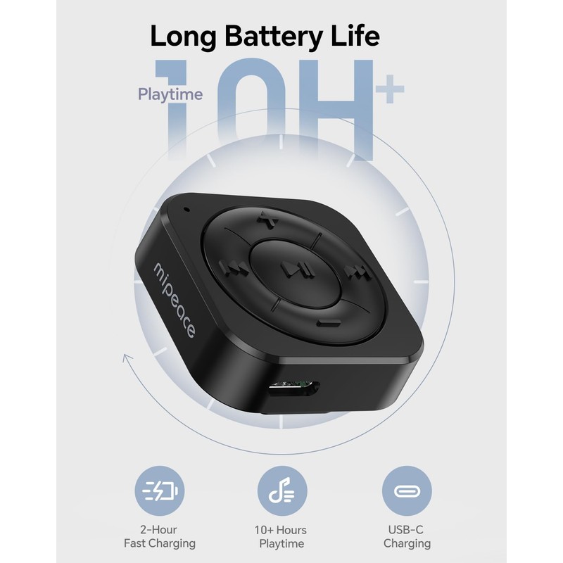 MIPEACE Bluetooth Receiver, 5.3 Bluetooth Audio Adapter for Wired Headphones,