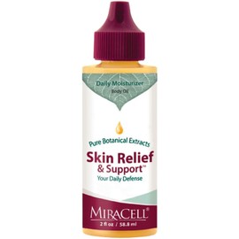 Miracell Skin Relief & Support Oil | Natural Moisturizer for Dry, Sensitive, or Irritated Skin | Soothes Cuts, Scrapes, Bug Bites, Sunburn, Chafing, Rough Hands, Cracked Cuticles & Windburn | 2 oz