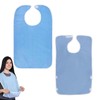 Celiodd Pack of 2 adult bibs, bib for adults, waterproof, leak-proof and comfortable, adult bib ideal for seniors, disabled, men, women and older, blue