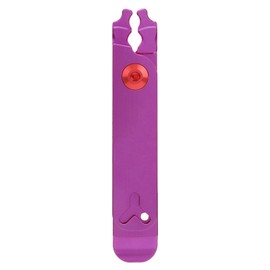 Bicycle Chain Pliers, Bicycle Aluminium Alloy Chain Link Pliers Chain Pliers Quick Release Bicycle Valve Removal Tool (Purple)