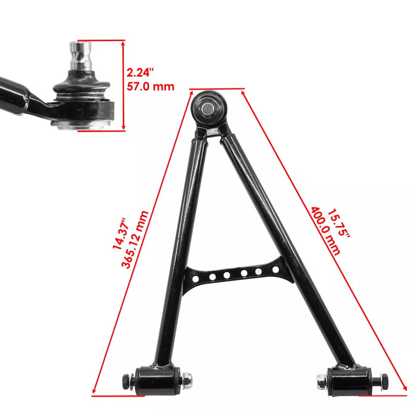 Caltric Front Lower Right And Left A-Arms for Yamaha Grizzly