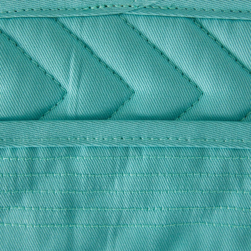 DII Heat Resistant Quilted Cotton, Pocket Potholder, 7x9, Aqua, 3