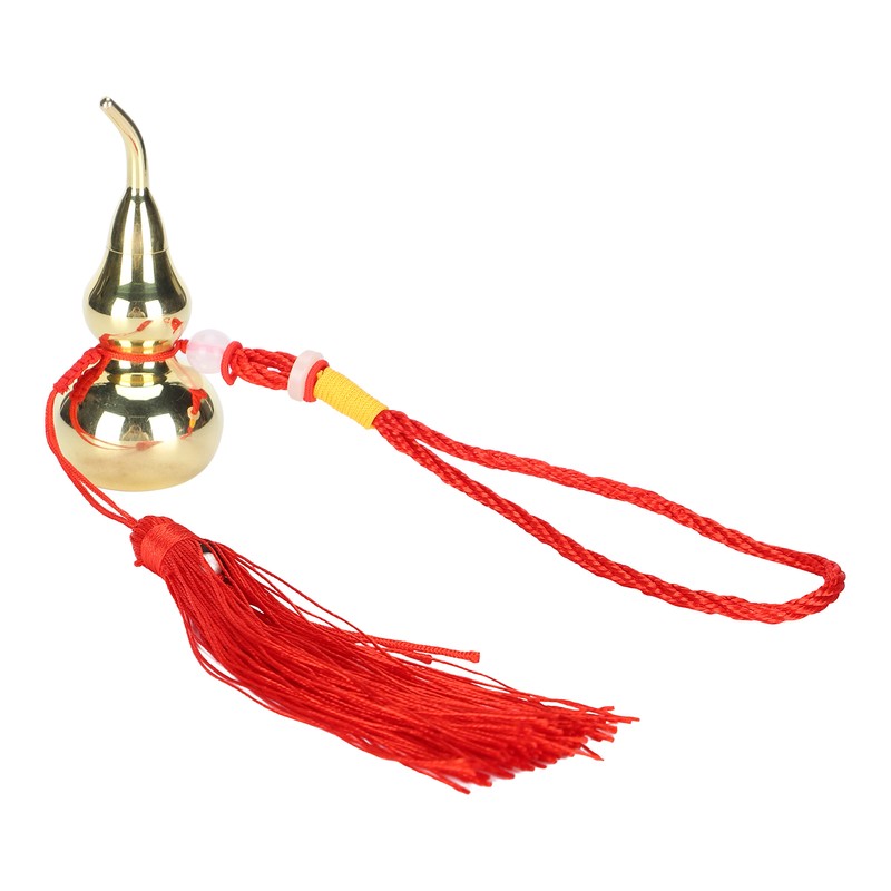 Gourd Pendant Brass Material Calabash Shape Decoration Auspicious Crafts with