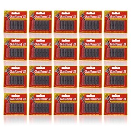100 Count Gallant II Twin Blades Razor Cartridges for men pack of (20)(5 Cartridges Each)