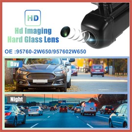 ACROPIX Car Rear View Back Up Camera Park Assist Reverse Camera for Hyundai Santa Fe Sport 2017-2018 No.95760-2W650/957602W650 Car Parts