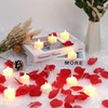 LetuoClips 1000Pcs Red Silk Rose Petals, Flower Petals for Party,