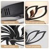 haodengshi Modern LED Ceiling Light Fixture Dimmable, 28" Black Modern