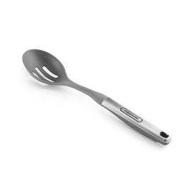 Farberware Professional Stainless Steel Soft Slotted Spoon, 13.58-Inch, Gray