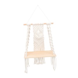 STOBAZA Tapestry Macrame Wall Decor Cotton Rope Tassel Hanging Rack for Decorative