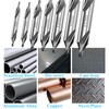 Yuentoen 7 Pieces Center Drill Bits Set, HSS 60° Countersink