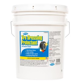 Comstar Tire Dressing Protectant, All Season Grade, Car Tire Care, High Gloss & Long-Lasting Shine, Easy Application, No Wiping Needed, Ready-to-Use, Solvent-Based, 5 Gallon (71-098)
