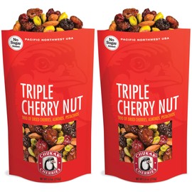 Chukar Cherries Triple Cherry Nut – Healthy Dried Cherry Trail Mix from the Pacific Northwest | No Added Sugar, Sulfites or Preservatives, Non-GMO, No Artificial Ingredients (Pack of 2)