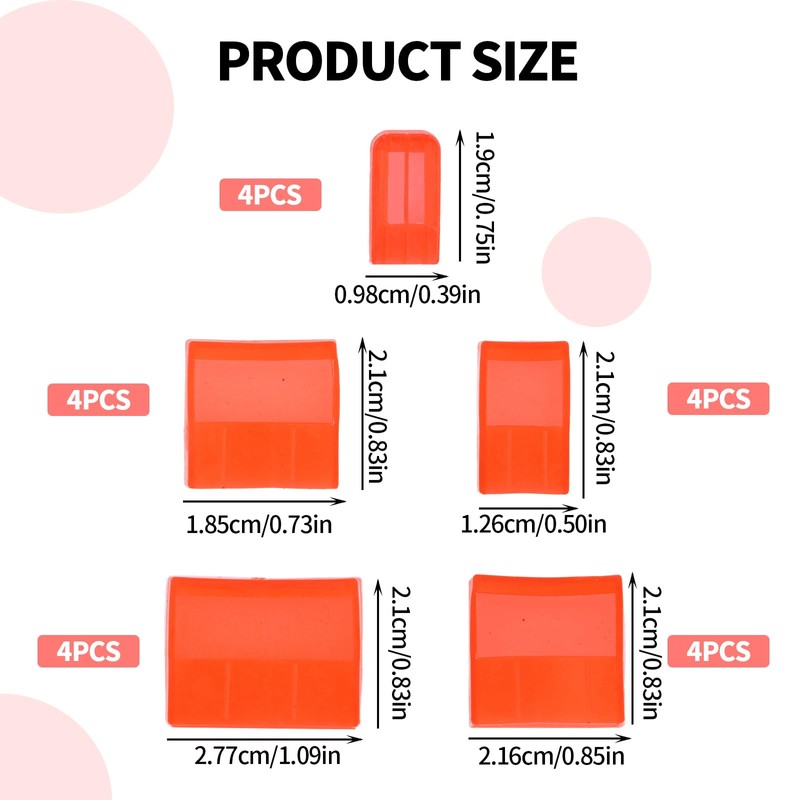 20pcs Chisel Edge Guards, Plastic Protective Covers for Chisel Blades