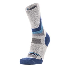 GRIP6 Merino Wool Socks Mens | Wool Thermal Socks For Men | Overland Blue Medium