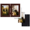 Frametory, 4x6 Double Picture Frame Hinged 2 Photos Frame Collage,