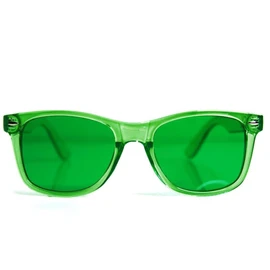 GloFX Green Color Therapy Mood Glasses Migraine Glasses Light Therapy Glasses Chromotherapy Green Colored Migraine Relief Lenses