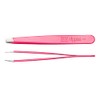 nippes Solingen Tweezers with Slanted Tip | Pink | Stainless