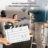Acrylic Clapperboard Film Clapboard Movie Director's Slate Cut Action Scene