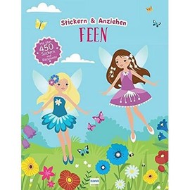 Ullmann Medien GmbH Stickern & Anziehen: Feen: Stickern und Anziehen, mit über 450 Stickern und Rätselseite