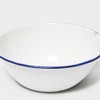 Highlander 17cm Enamel Bowl Camping Cooking Eating, White, One Size