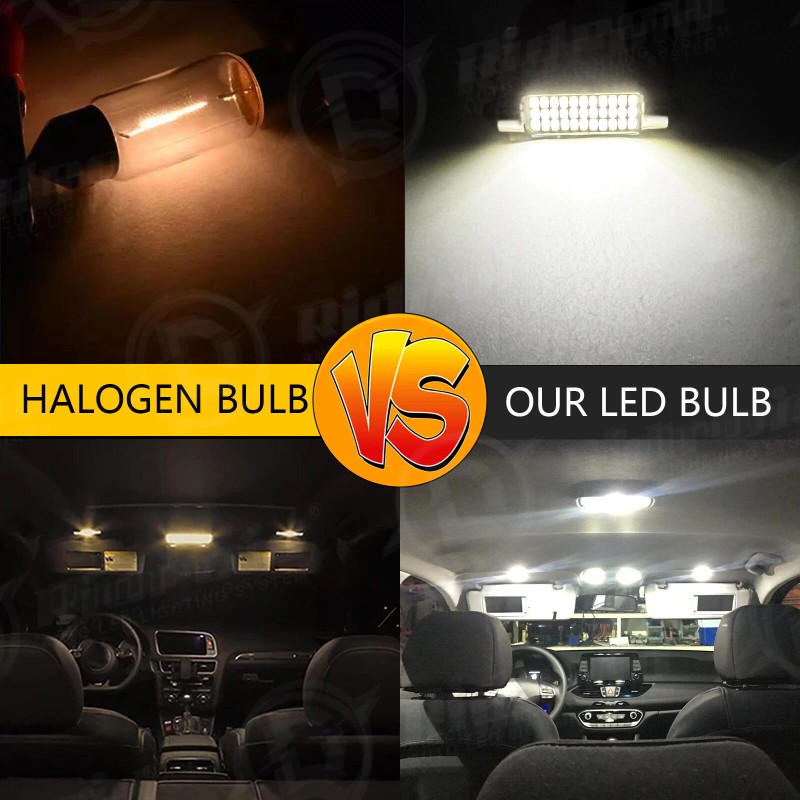 RIDROID 12 x White Interior LED Dome Lights Package For