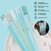 Chopsticks Reusable Dishwasher Safe, GLAMFIELDS 5 Pairs 9.5 Inches Premium