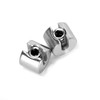 Ruimou 4 Stück M8x4mm Edelstahl einzelne Nut Drahtseil Befestigung Clip
