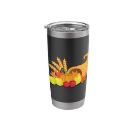 Thanksgiving Cornucopia Tshirt Stainless Steel Insulated Tumbler